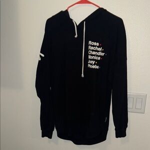 FRIENDS Black Cotton Hoodie